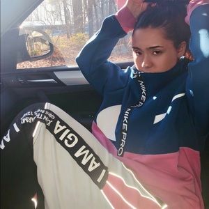 Nike Pro Fleece Color Block Sweatshirt